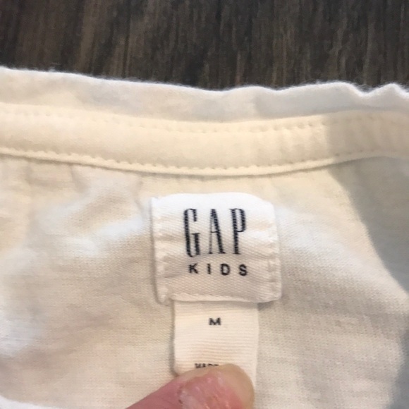 Gap Girls “No Drama Llama” long sleeve white Tee NWOT - Picture 4 of 4